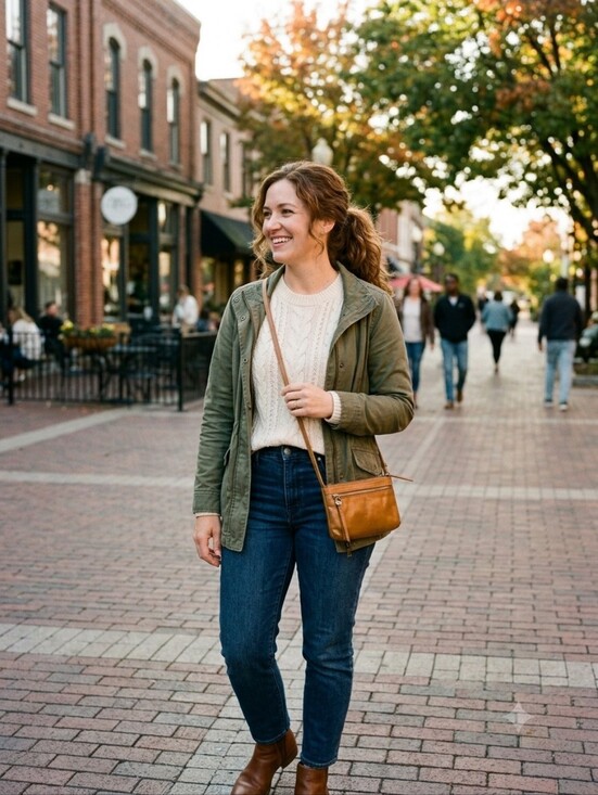 HOBO Handbags - HOBO International Tan Leather Crossbody Pouch / Purse